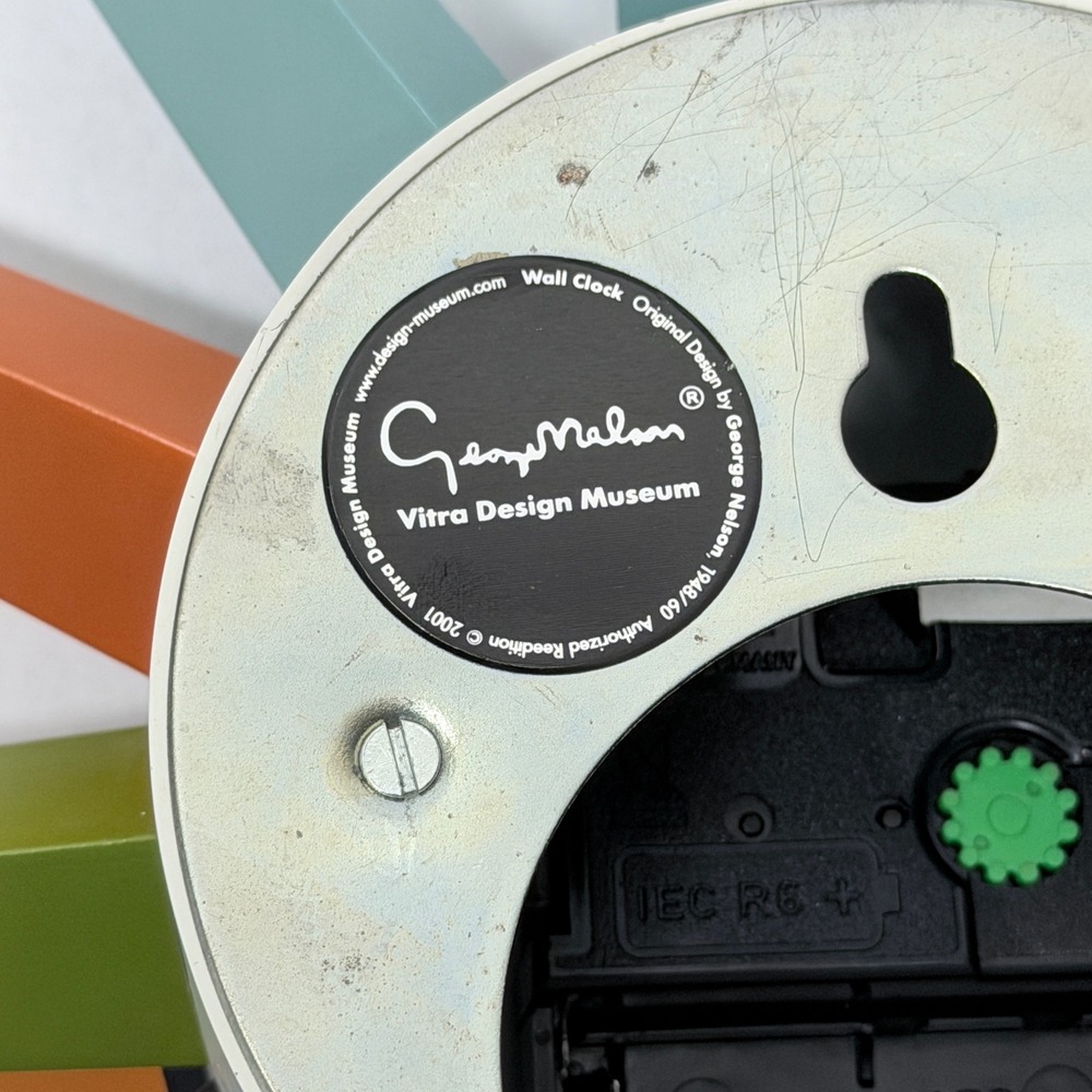 Authentic George Nelson Vitra Sunburst Clock Multi Color Mid Century Modern MCM⁠ - Picture 6 of 12